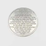 50 x Ten Commandment Coins - Christian Gospel Tract Aluminium Moses 10 Laws Coin