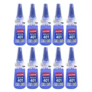 10 X Loctite 401 Instant Multipurpose Adhesive Super Glue Strong Transparent 20g