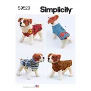 Simplicity Sewing Pattern S9520 DOG COATS