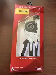 Juniors Zero Friction LEFT Hand Performance Compression-Fit Golf Glove - NEW
