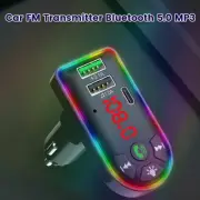 Car MP3 Player Bluetooth 5.0 FM Transmitter w/1A USB Charger and QC3.1A ⇧