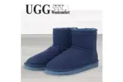 UGG Woolcomfort Classic Mini Boots Premium Australian Sheepskin Navy