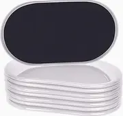 8 Pack Large Furniture Movers Sliders for Carpet, 9 1/2" x 5 3/4" Reusable Oval Furniture Moving Pads, Sliders for Moving Heavy Bed Sofa Fridge Couch Cabinet, Move Items Quickly and Easily (Beige)