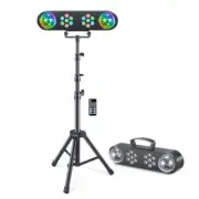 DJ Lights with Stand, Party Bar Light Set, Mobile Stage Lighting System Sound