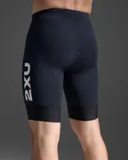 Aero Tri 9 Inch Shorts, 2XU, XS, Midnight/Cool Matcha, Male
