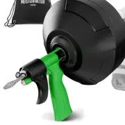 User-Friendly 50FT Drain Cleaning Snake - Automatic Feed for Easy Clog Removal