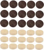 ERINGOGO 48pcs Wooden Checkers Chessmen Set Large Chess Games Stylish Pieces for Adults Boys and Girls
