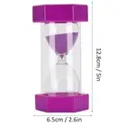 Portable Hourglass Home Office Sandglass Sand Clock Timer(Purple 10 Minutes).
