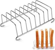 Toast Rack 8 Slots Slice Stainless Steel Bread Cooling Rack 5.8 Inch Rectangle Bread Reusable Toast Holder for Kitchen Restaurant Shop