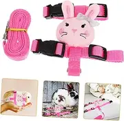 ifundom 1Set Comfortable Ferret Harness and Leash Adjustable Animal Walking Harness for Rabbits Hamsters and Ferrets Easy to Use Durable Design for Outdoor Adventures