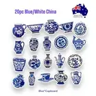 Crockery China Blue White THEME 20PC Stickers Junk Journal Diary Planner
