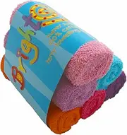 Bright Bots Baby Terry Towelling Nappies, Absorbent and Reusable Cloth Diapers, 100% Soft Cotton Washable Nappies, 60cms (Girls)
