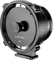 Letrater PL Lens Mount Adapter, PL to Sony E/NEX Mount for A7S3/FS7/5/FX9/A7R4/R3/A Series/NEX Series, Cine Lens Converter, Durable Metal Build, Black