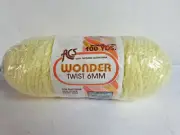 ACS Wonder twist 6MM Macrame cord 100 yards yellow
