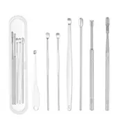 7pcs Stainless Steel Ear Wax Remover Cleaner Ear Wax Removal Kit Ear