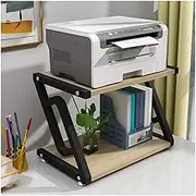 Printer Holder Printer Stand Printer Desk Wood Printer Stand Creative Printer Shelf Multifunction Double Storage Rack Modern Copy Rack for Home & Office Printer Shelf Printer Rack Printer Table (Colo