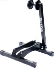 KAC Single Bicycle Storage Foldable Steel Floor Stand for Tires Up to 2.4" Wide