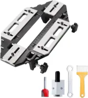 DUEBEL Aluminum Alloy Door Hinge Jig Woodworking Hole Opener Slotting Locator Wo