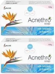Acnethro Soap – 100g | Enriched with Allantoin & Aloe Vera | Gentle Cleansing & Hydration | Daily Use Bathing Bar (Pack of 2)