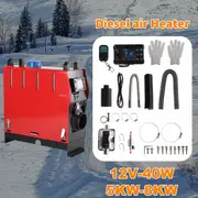 5-8KW 12V Portable Diesel Air Heater Thermostat Deisel Caravan Motorhome Trailer