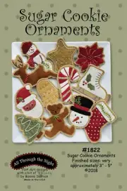 Sugar Cookie Ornaments Bonnie Sullivan Christmas Wool Applique Stitchery Pattern