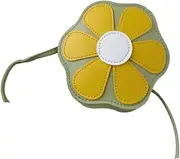 [Minkissy] Adorable Flower Designed Crossbody Bag for Durable PU Shoulder Bag with Moderate Storage for Coins Cards for Daily Use