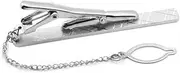 [LIFKOME] Fashionable Metal Necktie Clip Men's Spring-loaded Clamp for Business Tie Sleek and Simple Lapel Pinch Clip