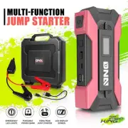 Portable Power Bank 15000mAh Gas/Diesel Car Charger Jump Starter Booster Pink