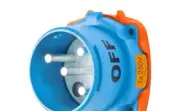 31-68173-K07 Meltric Plugs & Receptacles, DR100 Series Inlet, 250V, 3P+G, Poly