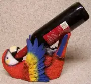 Wine Bottle Holder and/or Decorative Sculpture Parrot NEW