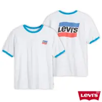 在飛比找momo購物網優惠-【LEVIS 官方旗艦】男款 滾邊短袖T恤/復古運動風Log