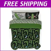 Officially Licensed Rick & Morty 7 Piece Full Bedding Set - Pickle Rick Design