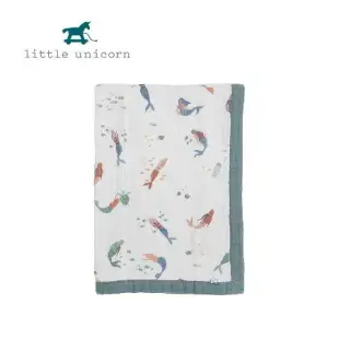 美國Little Unicorn 純棉寶寶毯 美人魚 (紗布毯 嬰兒被)