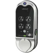 Lockly Satin Nickel Vision Smart Lock Deadbolt with Video Doorbell