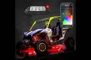XKChrome RGB LED Rock Light Kit: 8pc w/ Dash Mount Controller