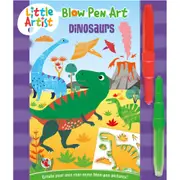 Laughing Lobster Little Artists Blow Pen Art Dinosaurs Kids Activity Book 5y+