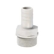 Hose Barb Fitting 15mm Barbed G3/4 Male Thread, 1 Pack Pipe Connector, Grey