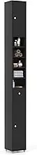 Giantex 180CM Bathroom Tall Cabinet, Slim Freestanding Pantry Cabinet w/ 1 Drawer, 2 Cabinets & 5 Open Shelves, Space-Saving Organizer Narrow Linen Tower, High Storage Cupboard for Living Room (Black)
