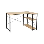 Costway Corner Computer Desk w/Storage Shelf Home Office