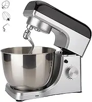 Chef Machine, 1000W Stand Tilt-Head Food Mixer, 8 Speed Kitchen Mixer, with 5L Stainless Steel Mixing Bowl, Removable Splash Guard, Dough Hook, Wire Whip & Beater, for Baking and Mixing
