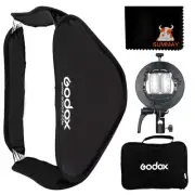 Foldable Softbox 60x60cm 24x24in with S2 Type Flash Bracket Bowens Mount Hold...