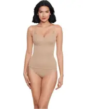 Miraclesuit Shapewear Womens 38C Nude Sheer Extra Firm Camisole Underwire ASM100