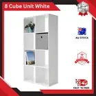 8 Cube Storage Shelf Display Cabinet Cupboard Bookshelf Unit Toy Book Organizer.