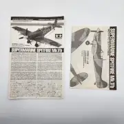 Tamiya 1/48 Supermarine Spitfire Mk.Vb 61033 Parts Instructions Directions