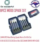 ZAMIN 8PC Wood Boring Spade Metric Drill Bit Set, 13 16 19 20 22 25 28 32mm Bits