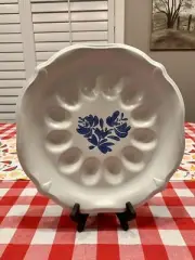 Pfaltzgraff YORKTOWNE Deviled Egg Plate 12.5" NEW USA
