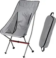 zolyet Folding Camping Cha Ultralight High Back Cha for Backpacking Camping Hiking Fishing L