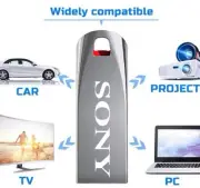 2 TB Silver Metal Pendrive 2 TB USB Mini flash drive 3.0 USA