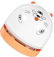 OSALADI Tiny Vacuum Cleaner Desktop Vacuum Cleaner Mini Table Dust Sweeper Cordless Keyboard Cleaner Table Vacuum for Home Office Mini Vacuum Cleaner for Home (Tiger)