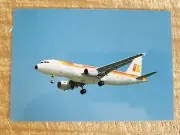 IBERIA AIRBUS A-320 AT TOULOUSE.VTG UNUSED AIRCRAFT POSTCARD*P5